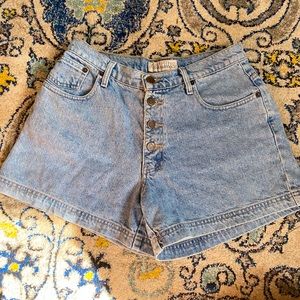 Vintage High-Rise Denim Shorts